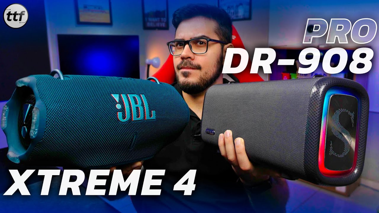 SABALA DR-908 PRO vs JBL XTREME 4: DOBRO do Pre&ccedil;o = DOBRO da Qualidade?! (Comparativo)
