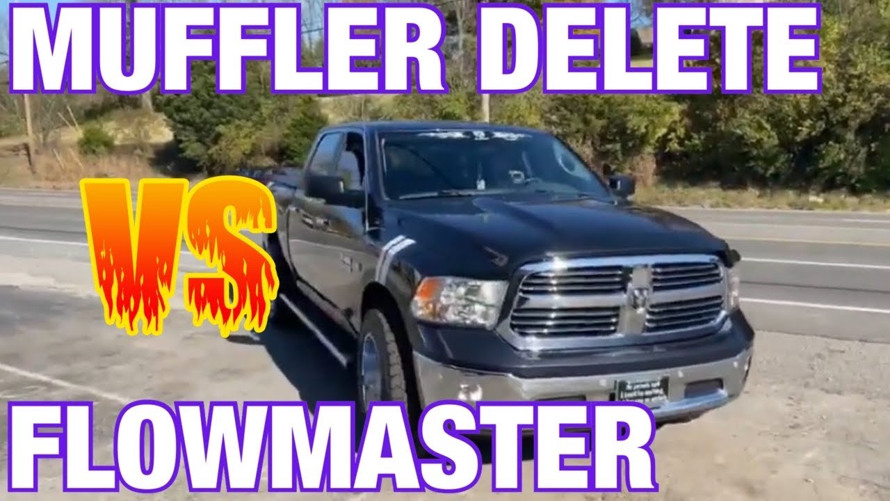 RAM 1500 5.7 HEMI: MUFFLER DELETE Vs FLOWMASTER SUPER 10!