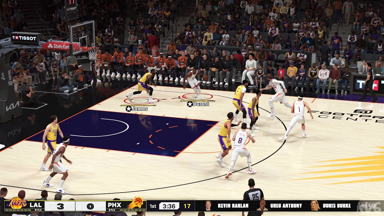 NBA 2K25 - Los Angeles Lakers vs Phoenix Suns - Gameplay (PS5 UHD) [4K60FPS]