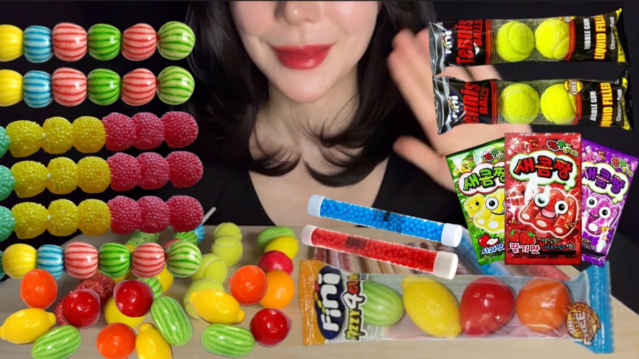 씹는 소리 미쳤다… 껌 + 쫀득 젤리 조합 ASMR😳 (하고싶은거 해보기)