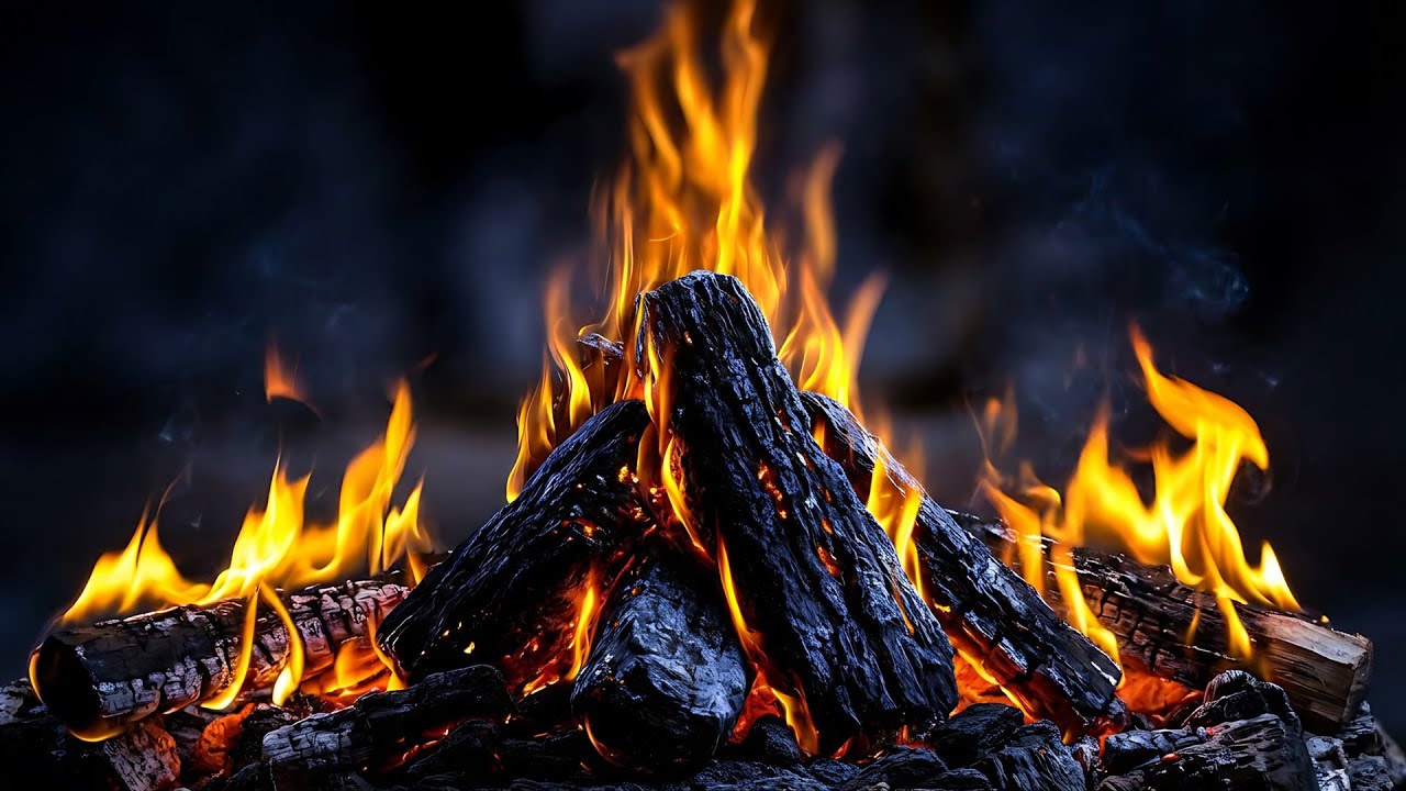 Cozy Fireplace Ambience – Crackling Fire, Warm Glow for Deep Relax & Sleep | 3 Hours