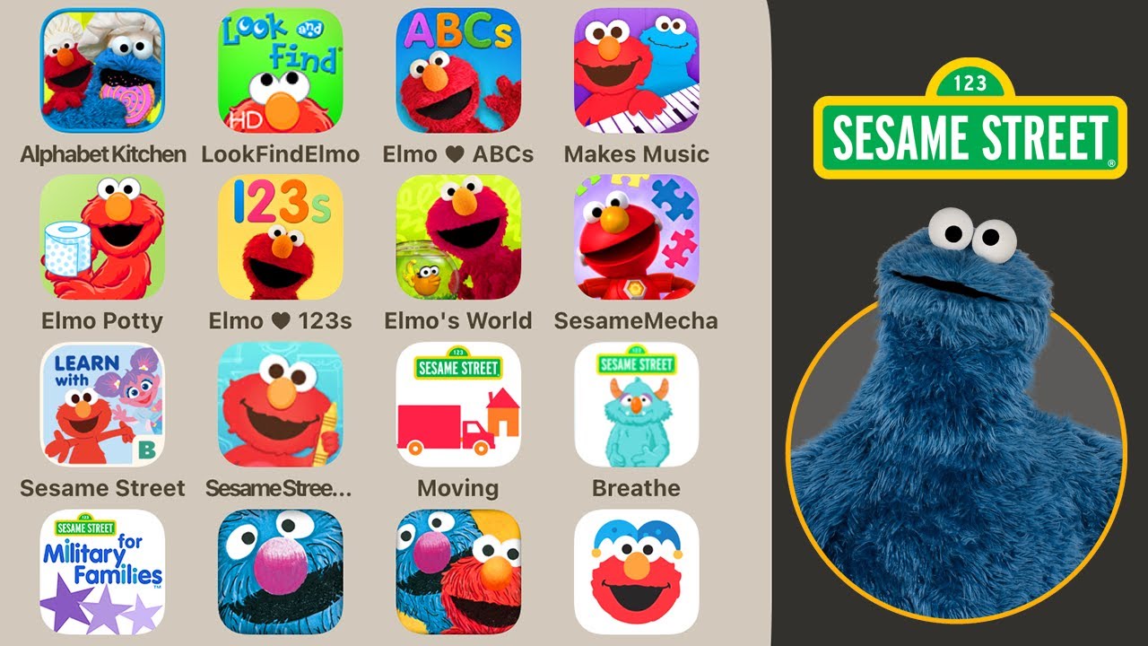 Sesame Street 16 Games: Alphabet Kitchen,Look & Find Elmo,Sesame Street Elmo Loves ABCs,Elmo's World