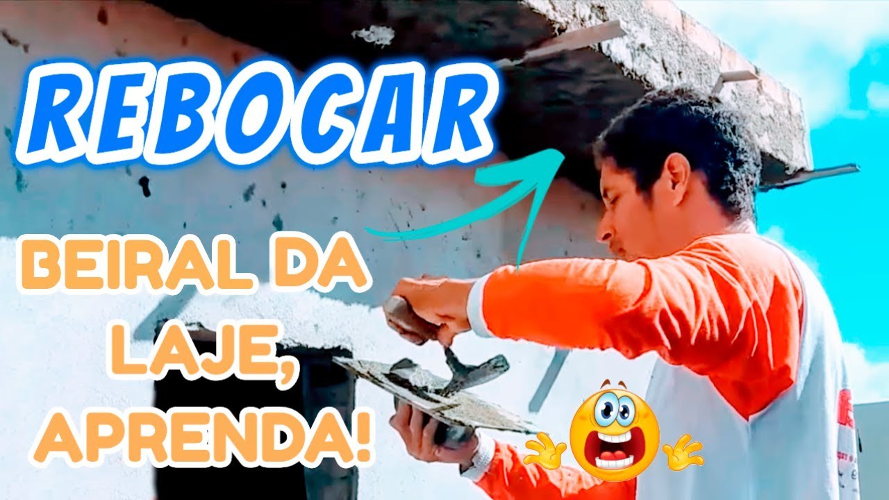 COMO REBOCAR BEIRAL de LAJE, RÁPIDO E FÁCIL!