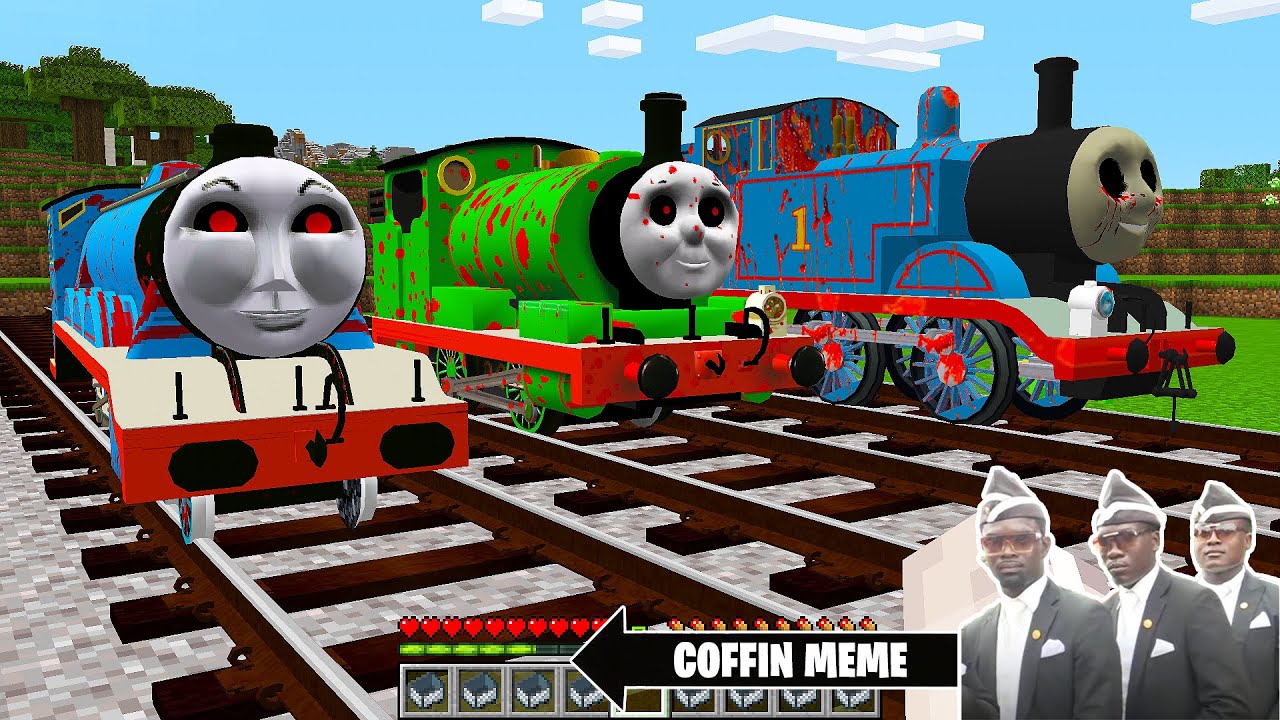 This is THOMAS THE TANK ENGINE.EXE and FRIENDS in Minecraft - Coffin Meme