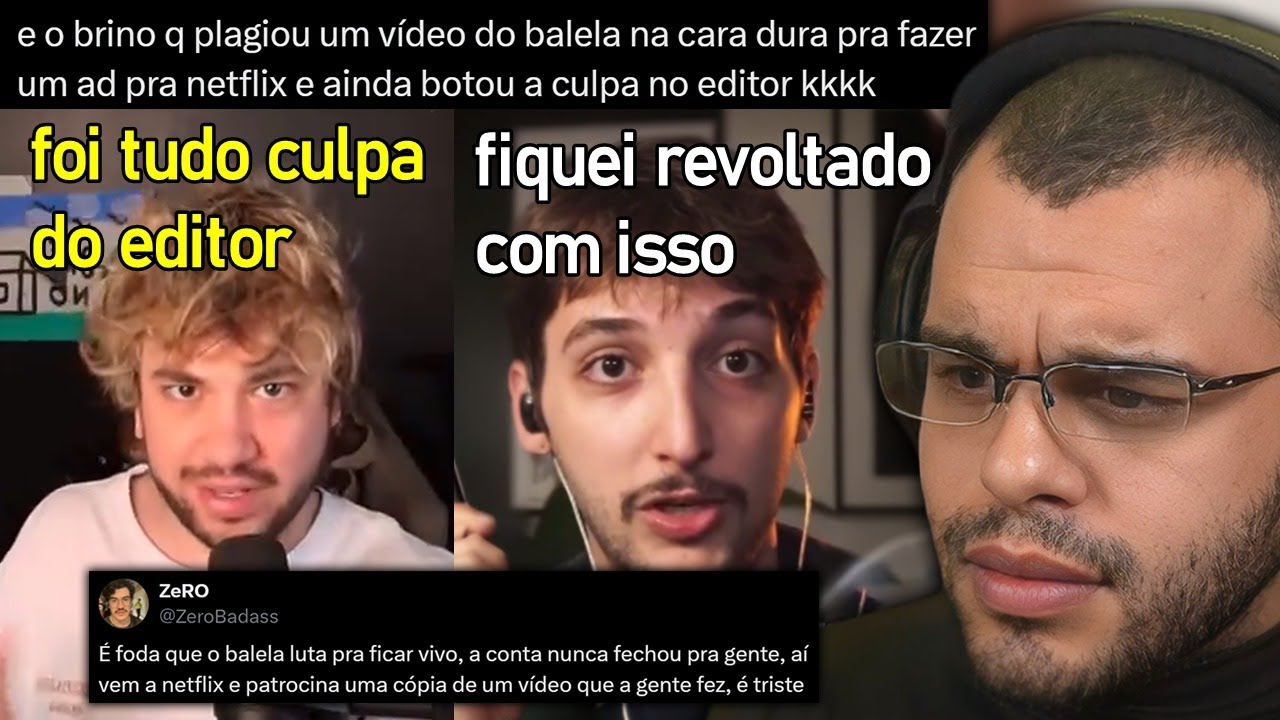BRINO É ACUSADO DE PLAGIAR CANAL BALELA E TRETA FICA TENSA NO TWITTER