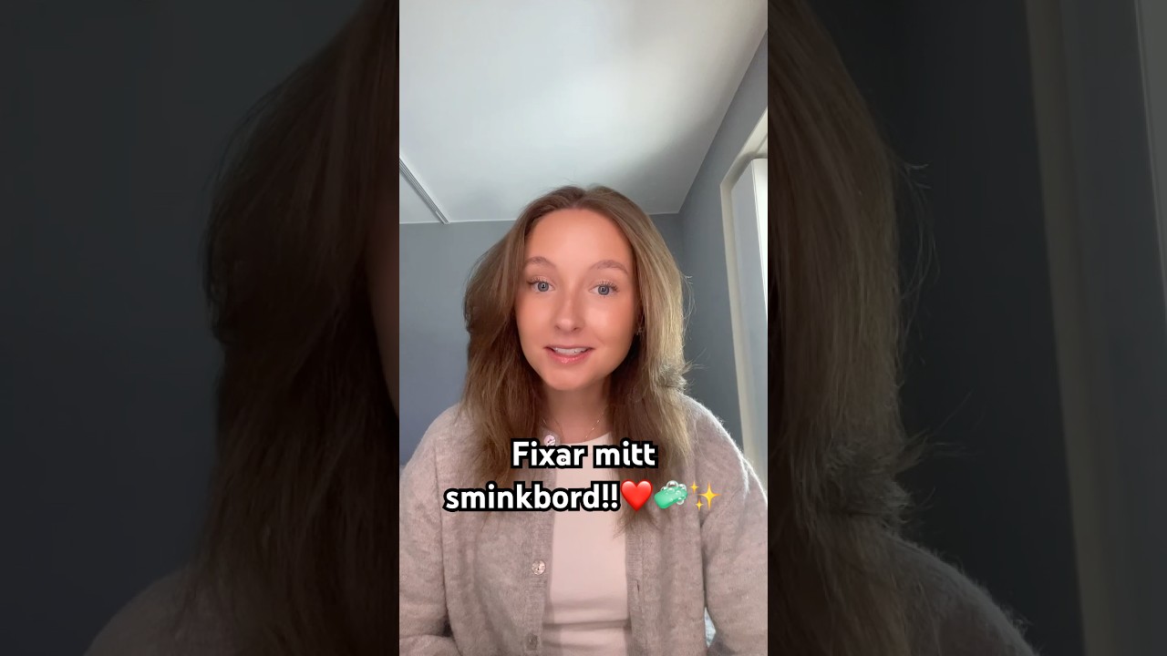 Fixar mitt sminkbord!! ✨💄🧼 #makeup #twins