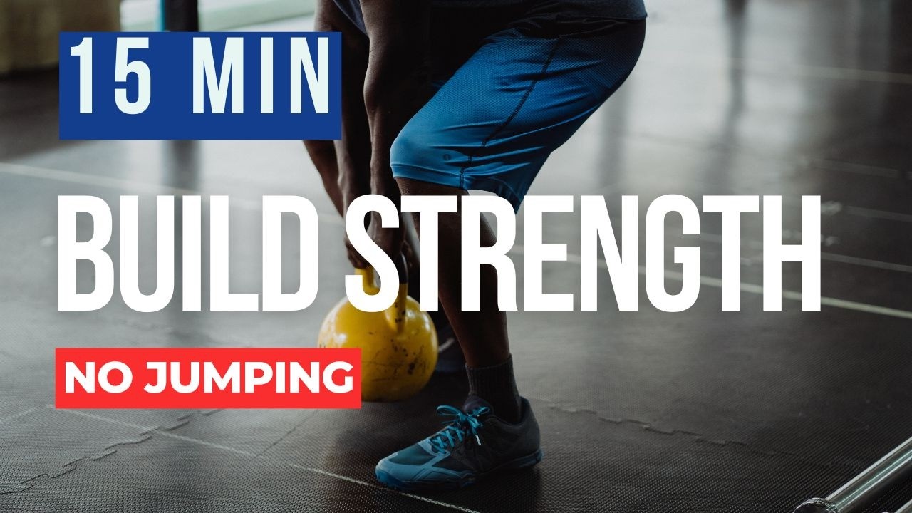 15-Minute Strength Builder (No Jumping) – Beginner Dumbbell & Kettlebell Workout| BUSTOSTRAINING