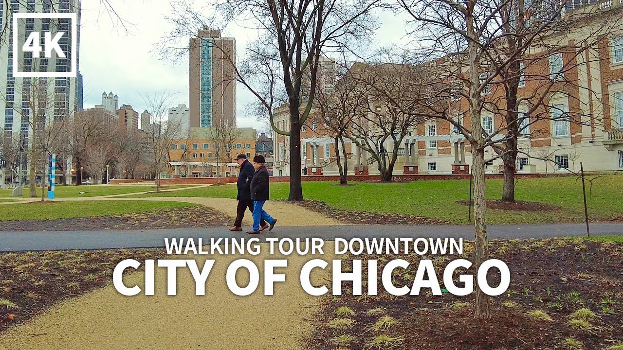 [4K] CHICAGO - Walking Tour Downtown, Lincoln Park & State Street, Illinois, USA, 4K UHD