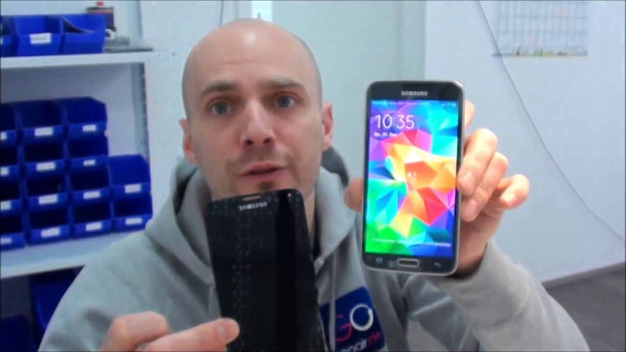 Samsung Galaxy S5 SM- G900 Display Austausch Glas Tausch Reparatur disassembly
