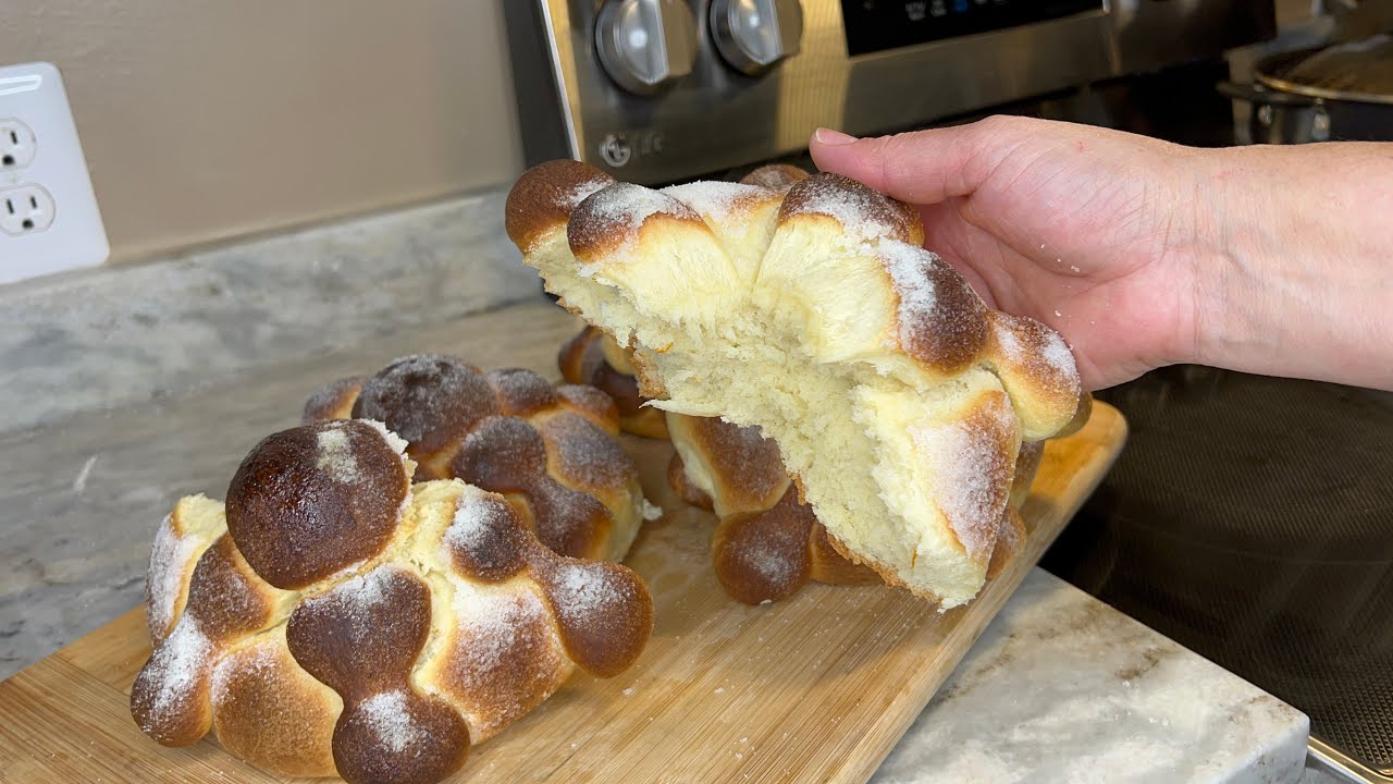 Pan de Muerto para el Vivo simplemente delicioso casero sabor naranja 🍊