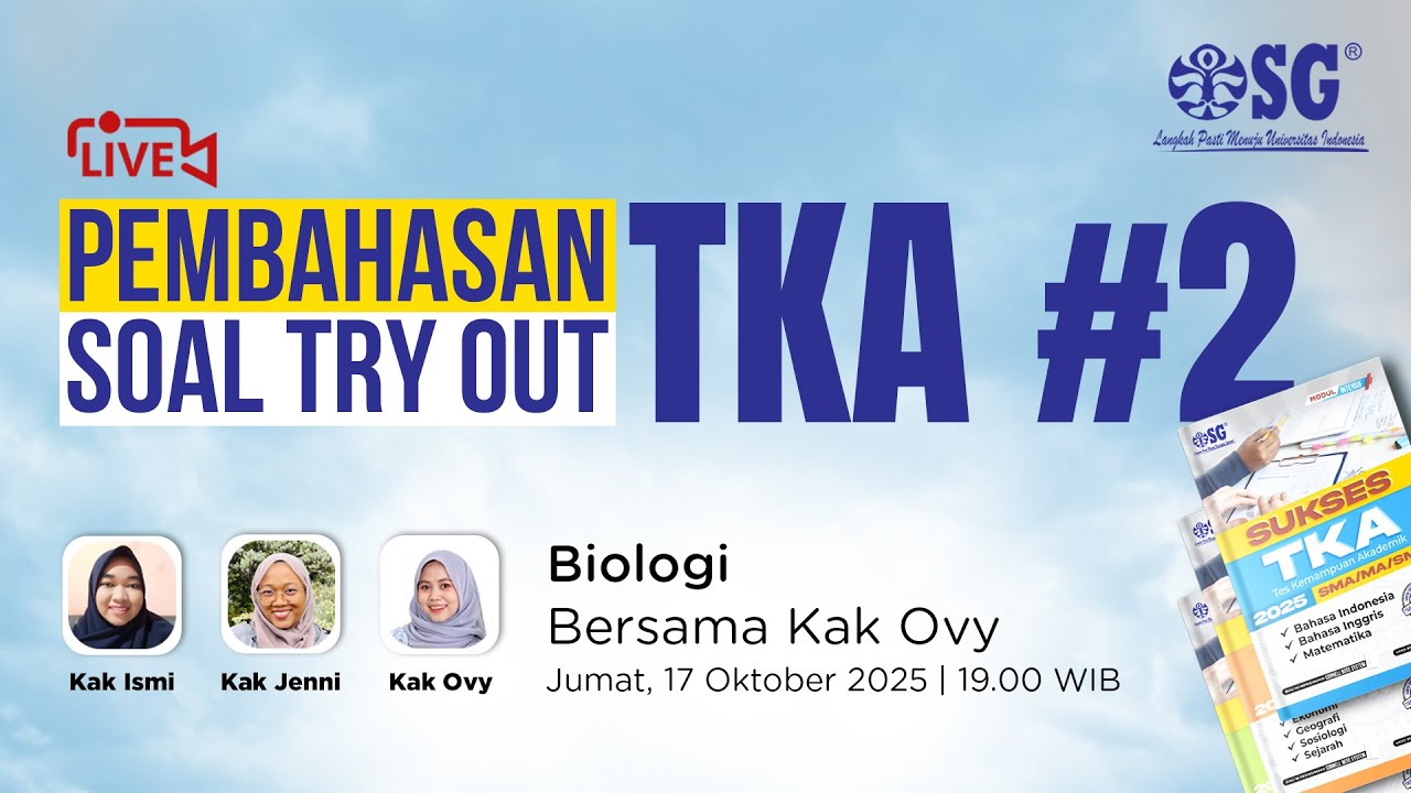 🔴 LIVE! Bedah Mendalam TO TKA 2 BIOLOGI SMA (Kuasai Materi & Skor Maksimal!)