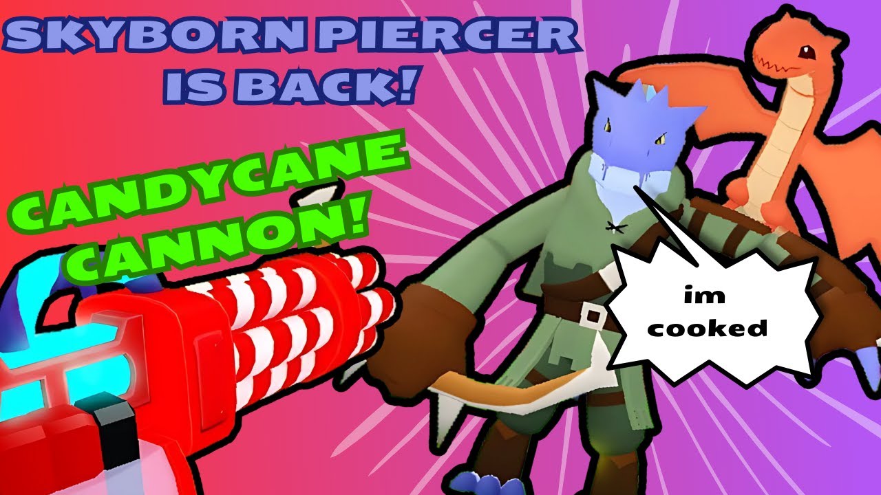 I USED THE NEW TIER 52 SKYBORN PIERCER AND CANDYCANE CANNON! World Defenders Roblox