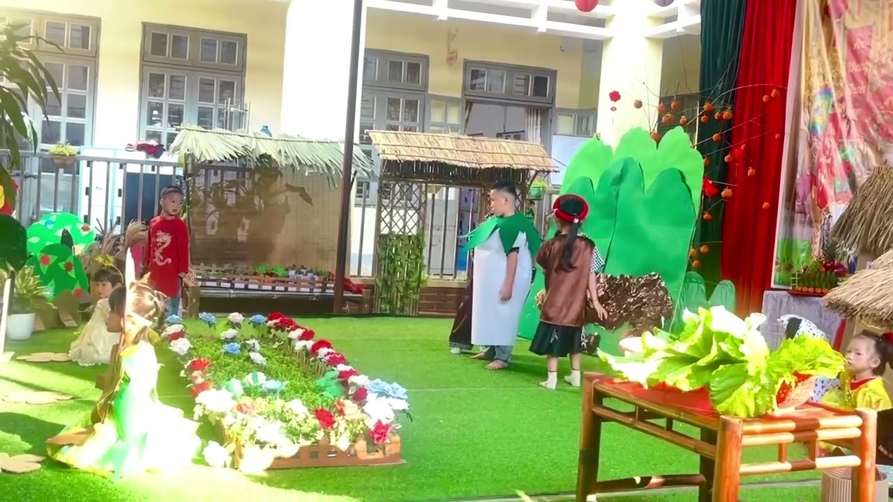 Vở kịch đạt giải nhì hội thi Truyện Nhổ củ cải - Trường mầm non hoa đào phổng lăng- Thuận Châu