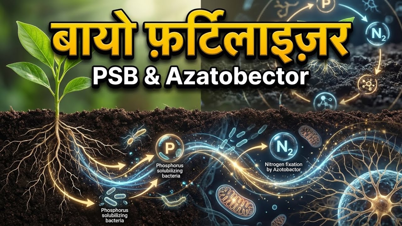 खाद का खर्चा आधा, पैदावार 20% ज़्यादा! PSB और Azotobacter का जादू।