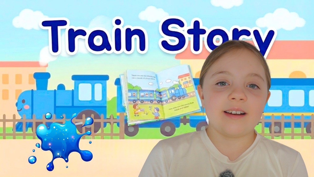 Aissa reads a train story and shows cloud slime