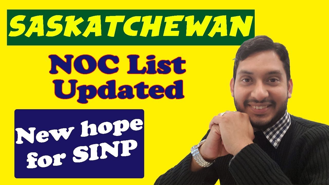 SINP- changes in occupation / noc in-demand list 2020. New hope.