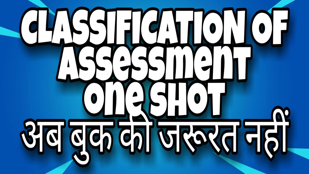Classification of Assessment ||Prognostic ||Norm Referenced ||Criterion Referenced| shortnotes||