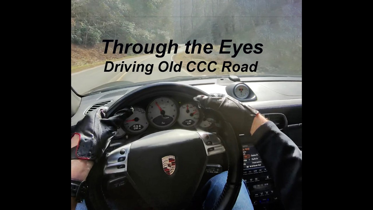 Driving Old CCC Road, Hendersonville, North Carolina