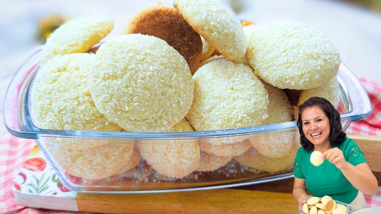 BROA DE COCO SUPER FÁCIL E PERFEITA PARA O CAFÉ - RECEITA PRÁTICA