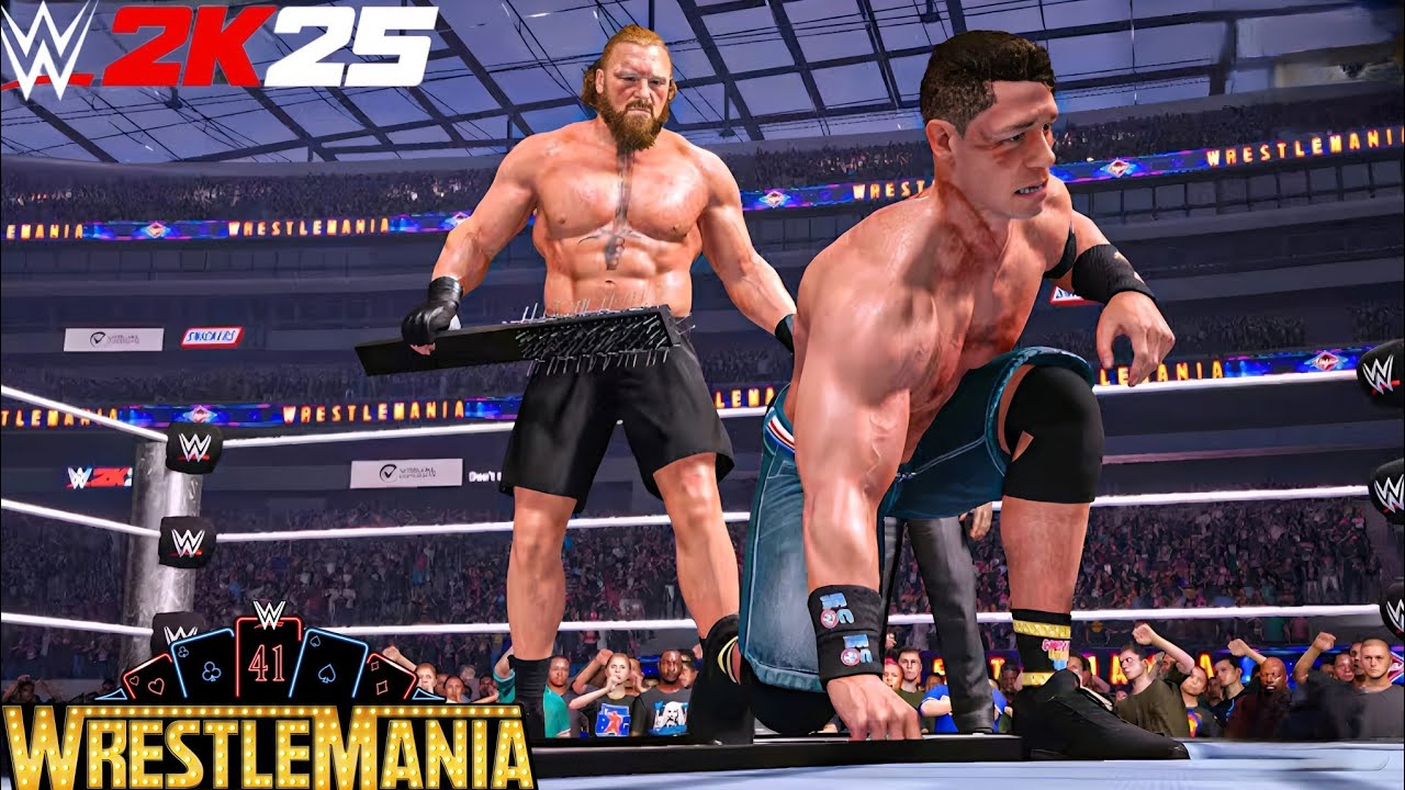 John Cena VS Brock Lesnar Wrestlemania Match WWE 2k25 | WWE 2K25 Gameplay
