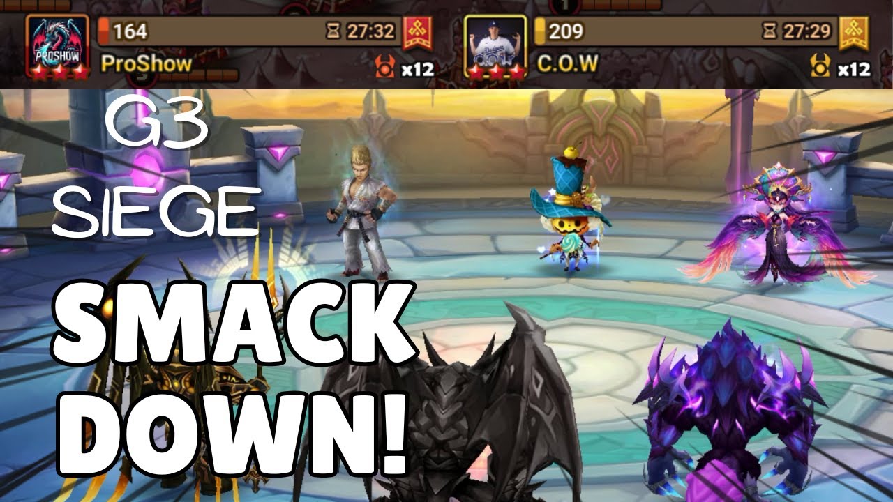 G3 SIEGE : ProShow / C.O.W - Don't Try This at Home! (instead try the other one LOL) - Summoners War