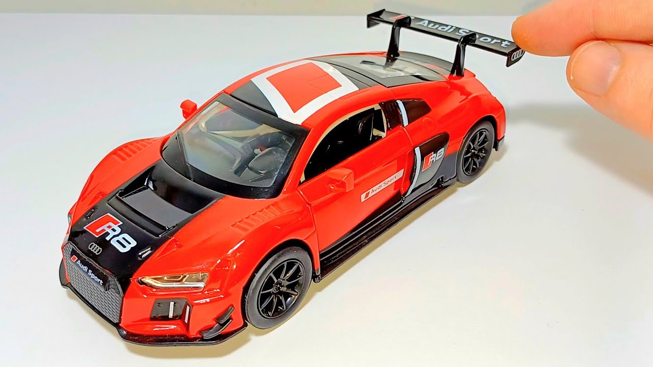Unboxing & Test – Realistic Metal Audi R8 LMS (1:32) | Street Series
