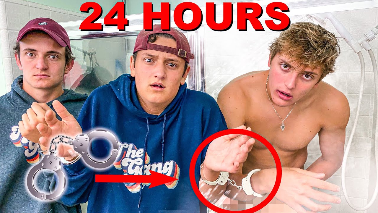24 HOURS Handcuffed to my Brothers!! **BAD IDEA**