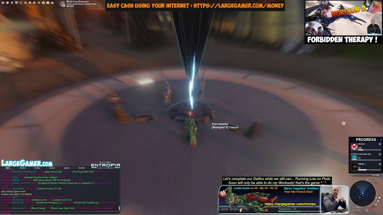 Entropia Universe - Shoot or Sweat with Largegamer!