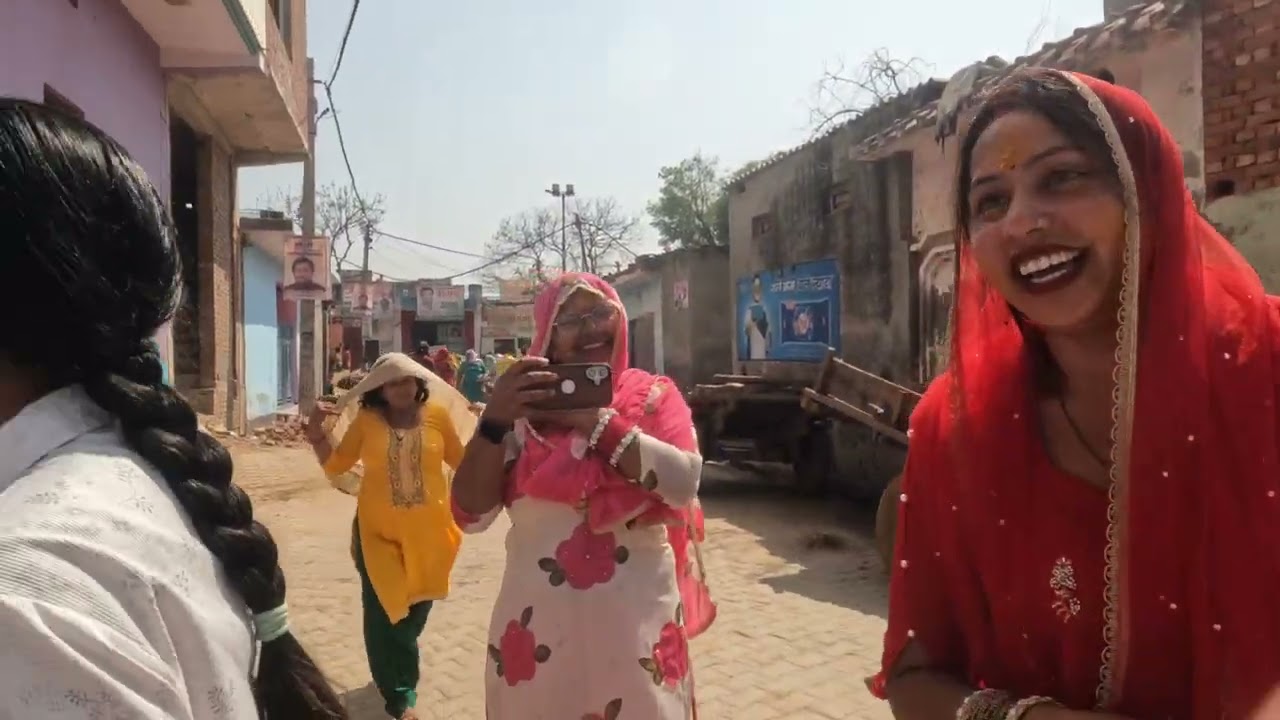 😍गांव की होली पूजा 🧐देखो सारे भगोट गांव की ओरत एक साथ 🥳