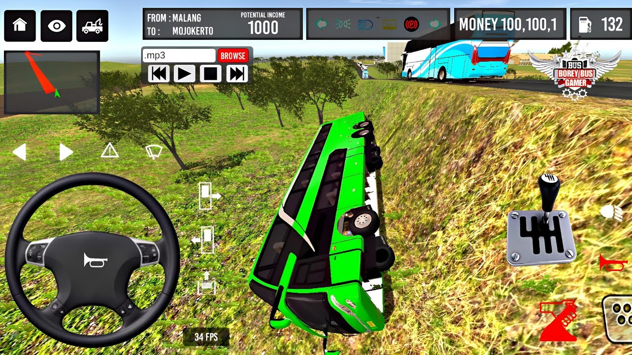 Indonesia Coach bus driving | Euro bus simulator 2025 Android gameplay