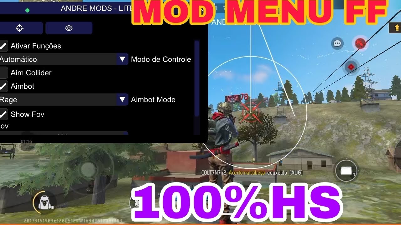 NOVO MOD MENU FF PAINEL ANDRÉ MODS