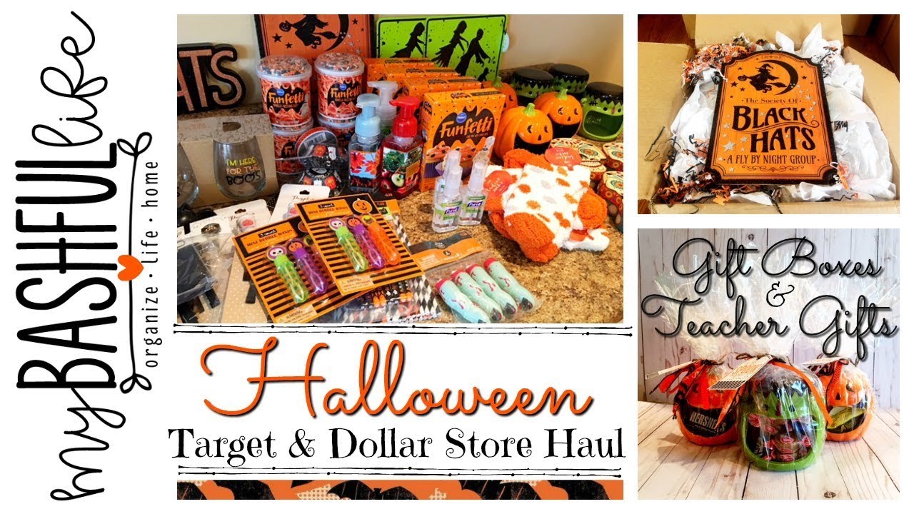 Huge Halloween Target & Dollar Tree Haul /  Teacher Gifts / Halloween Gift Boxes