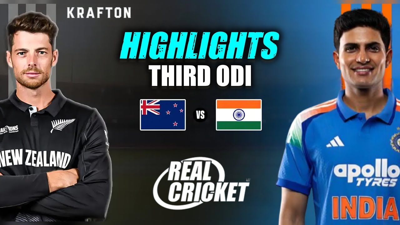 3rd ODI 🏏 | NZ tour of IND 2026🏆| Enhanced Graphics✨️ | Last over Thriller💀| Highlights #rcupdate