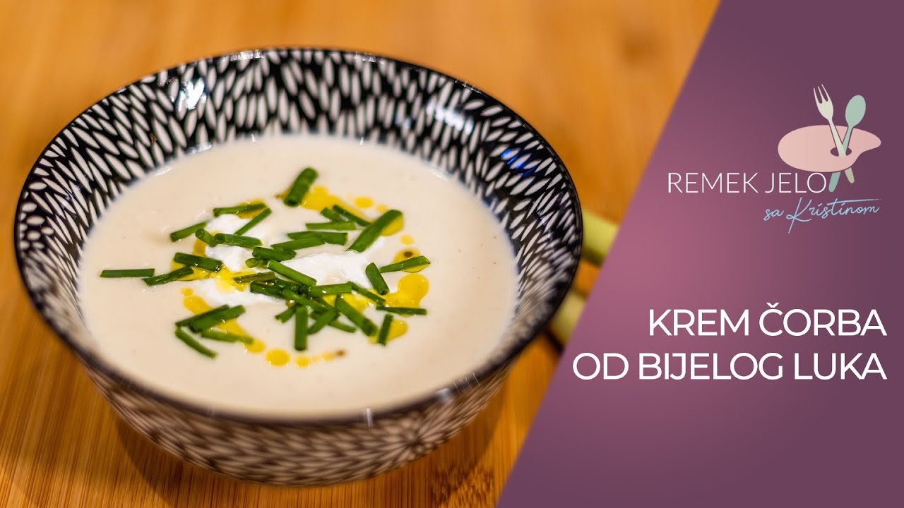 KREM CORBA OD BIJELOG LUKA // @Remek Jelo  (2020)// TASTY GARLIC CREAM SOUP// WOW