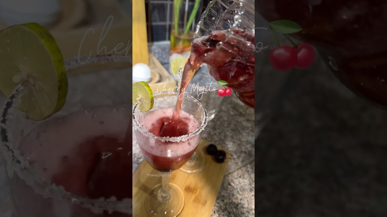 Refreshing enough for summer vibes? 🍒🍹 