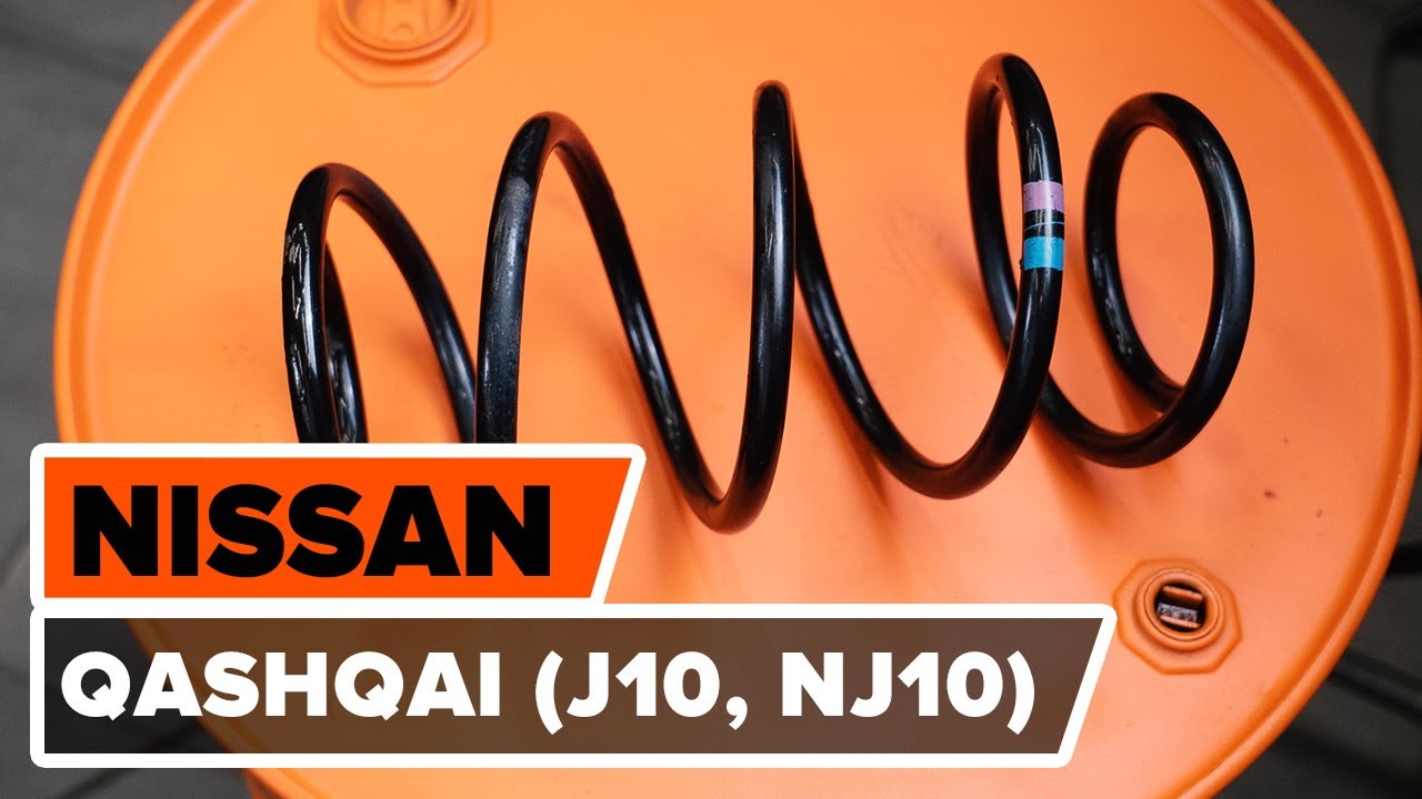 How to change front springs on NISSAN QASHQAI (J10, NJ10) [TUTORIAL AUTODOC]