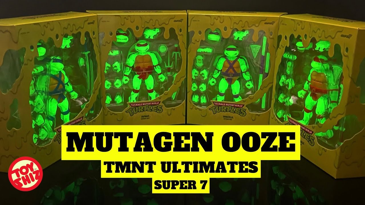 2023 GITD MUTAGEN OOZE TURTLES | TMNT Ultimates | Super 7