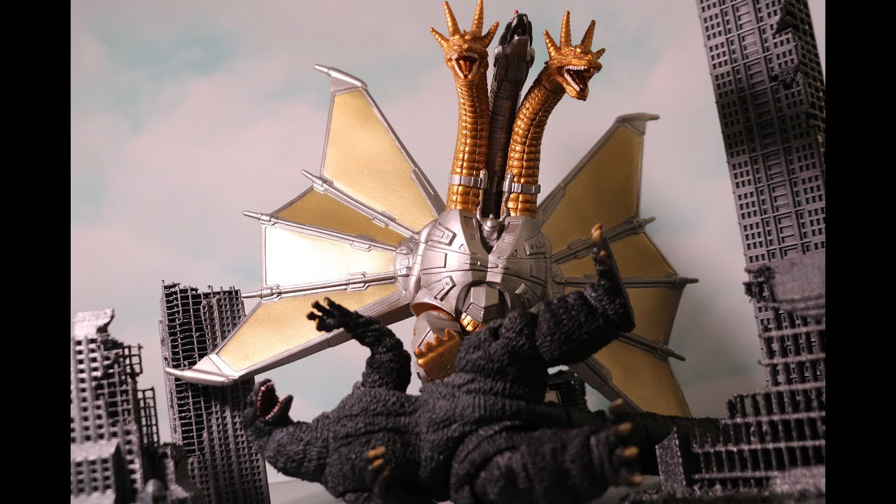 Godzilla Vs. Mecha-King Ghidorah Part 1 | Godzilla Battle Stop Motion