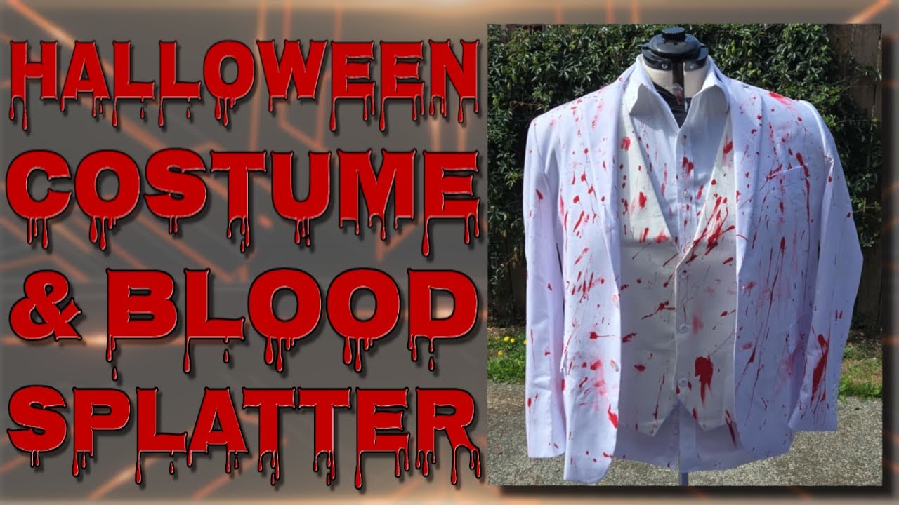 Halloween Blood Splatter Acrylic Paint Tutorial