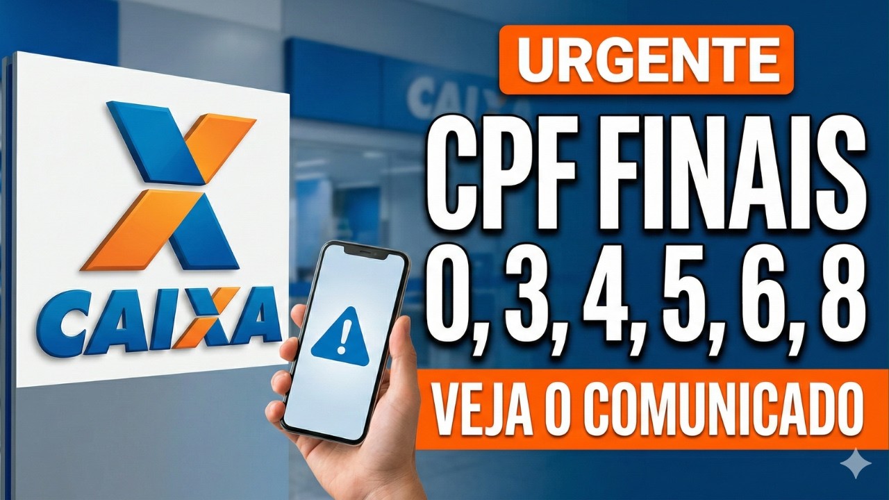 CAIXA ECONÔMICA lança COMUNICADO URGENTE: CPF Finais 0, 3, 4, 5, 6 e 8 têm mudanças na Conta
