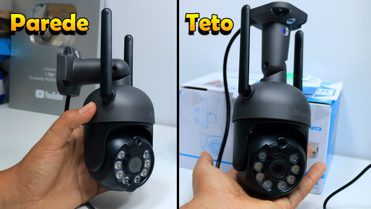 CÂMERA IP ICSEE COM SUPORTE ARTICULADO, UNBOXING E TESTE