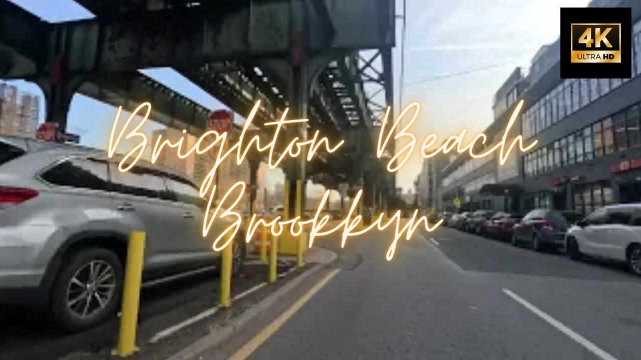 Morning  Drive Around Brighton Beach, Brooklyn, New York  4K Ep.2