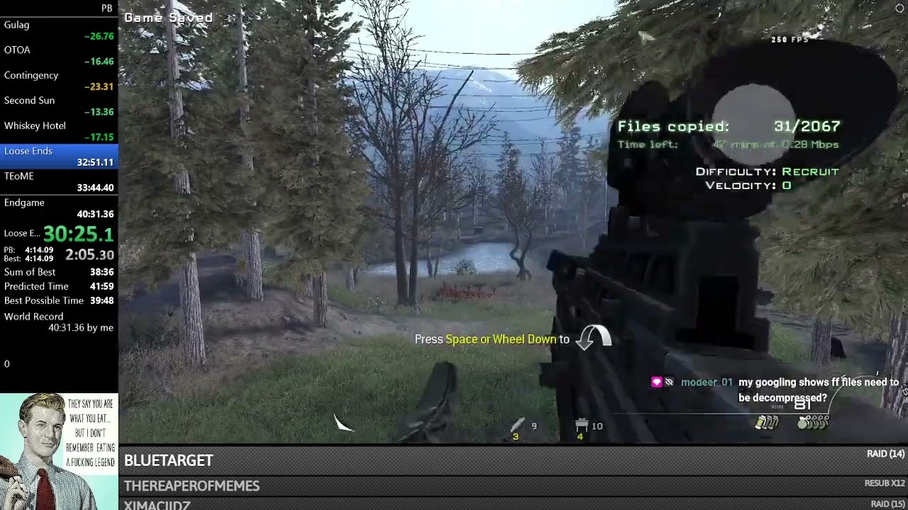 CoD MW2 Speedrun Mod - Loose Ends World Record 4:08.62