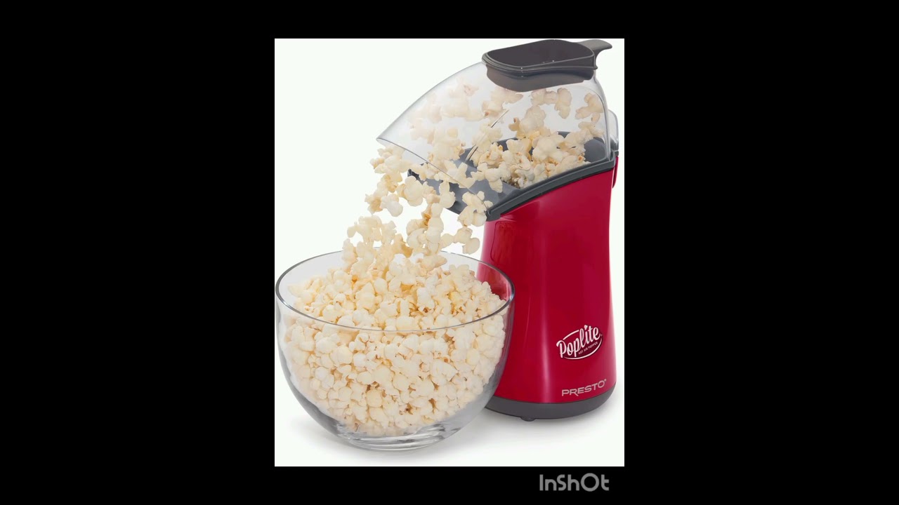 Presto PopLite Hot Air Popcorn Popper Review | Healthy Oil-Free Popcorn in 2.5 Minutes 🍿