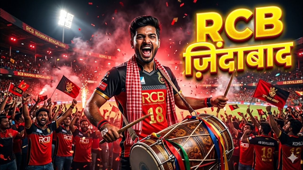 RCB Zindabad! 🔴⚫ Ee Sala Cup Namde? Full Power Stadium Vibes! 🥁