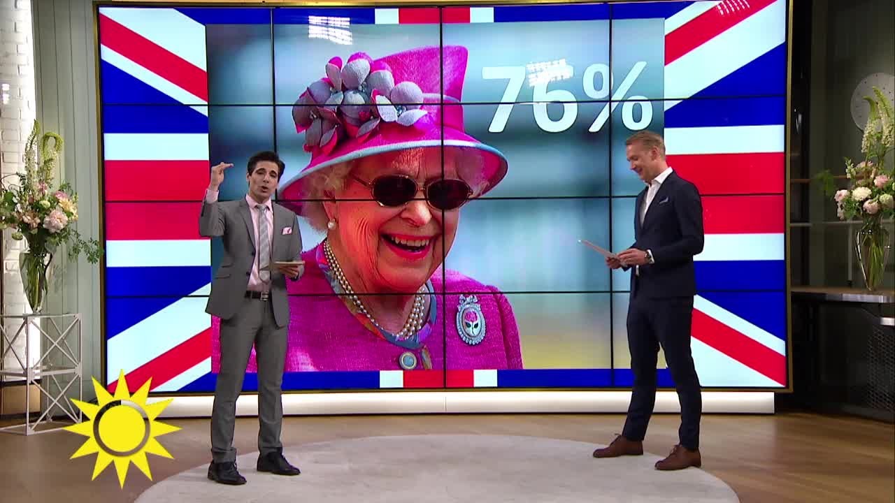 Här bjuder drottning Elizabeth på sig själv - i bästa Bond-stil - Nyhetsmorgon (TV4)