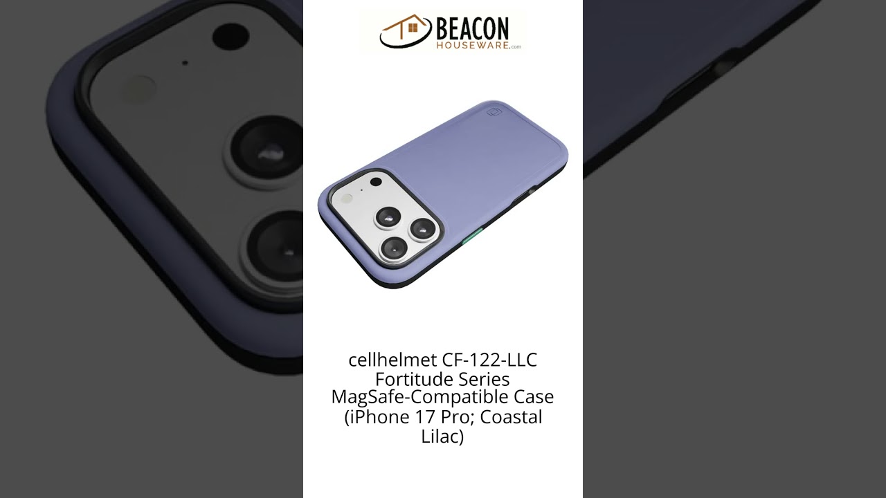cellhelmet CF-122-LLC Fortitude Series MagSafe-Compatible Case (iPhone 17 Pro; Coastal Lilac)