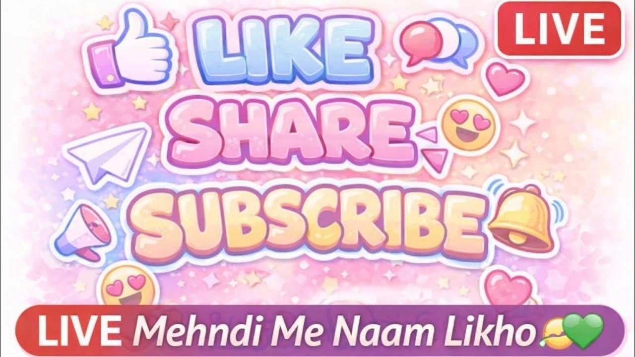 ✍️ Live Mehndi Naam Writing | Aaj Sabka Naam Likha Jayega 💖