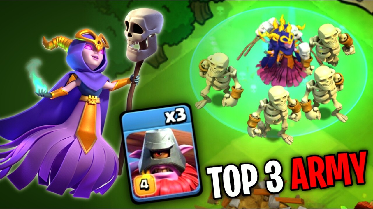 Top 3 Best Super Witch attack Strategy are Stronger in army clash of clans After Update!