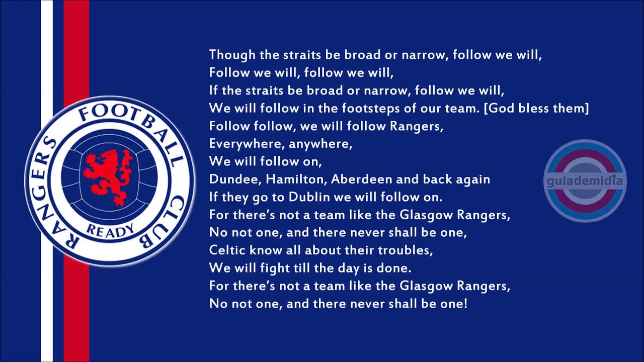 Hino  do Rangers Glasgow ( Escócia )